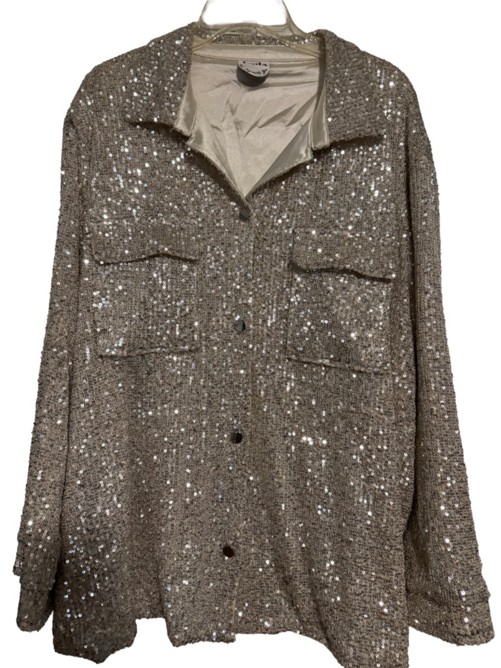 ARULA Sequin Shacket, XL